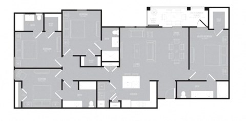 Floor plan for 4 beds, 4 baths, 1785 sqft